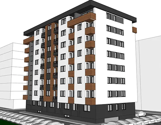 Objekat Soko - stambena zgrada na adresi Dečanska bb, Istočno Novo Sarajevo
